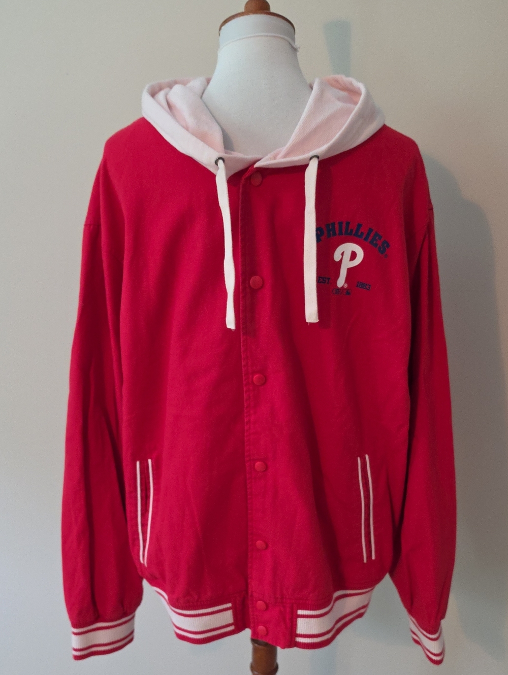 Philadelphia Darius Rucker Red Phillies Full Zip  Hooded Jacket